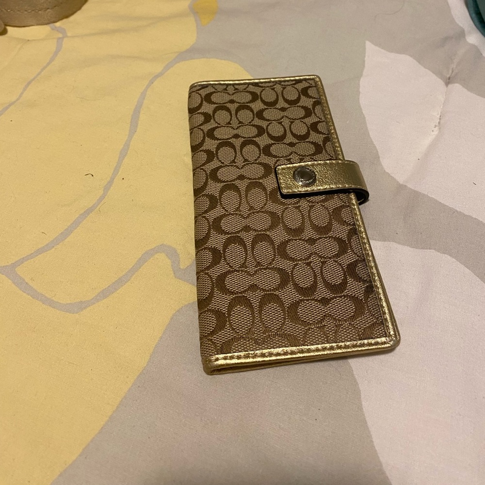 Coach checkbook cover